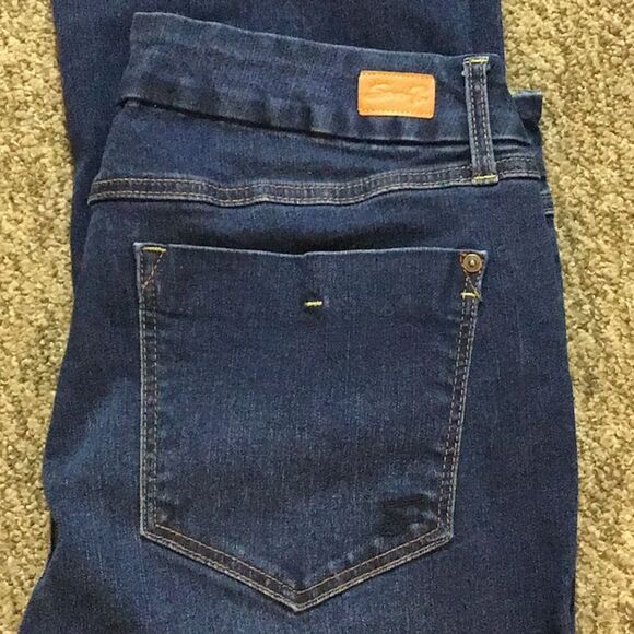 Seven7 Tummyless High Rise Slem Boot Dark Blue Denim Jeans Size Plus 16 - Picture 13 of 16